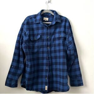 Jachs Blue and Navy Thick flannel